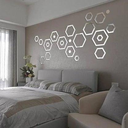 3D mirror wall stickers 