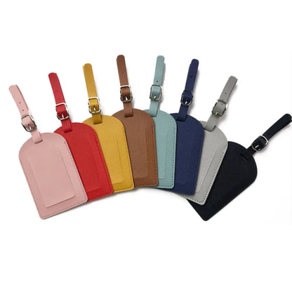 leather luggage tag 