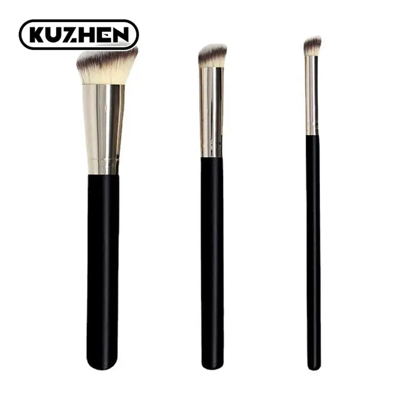 Black makeup brushes 