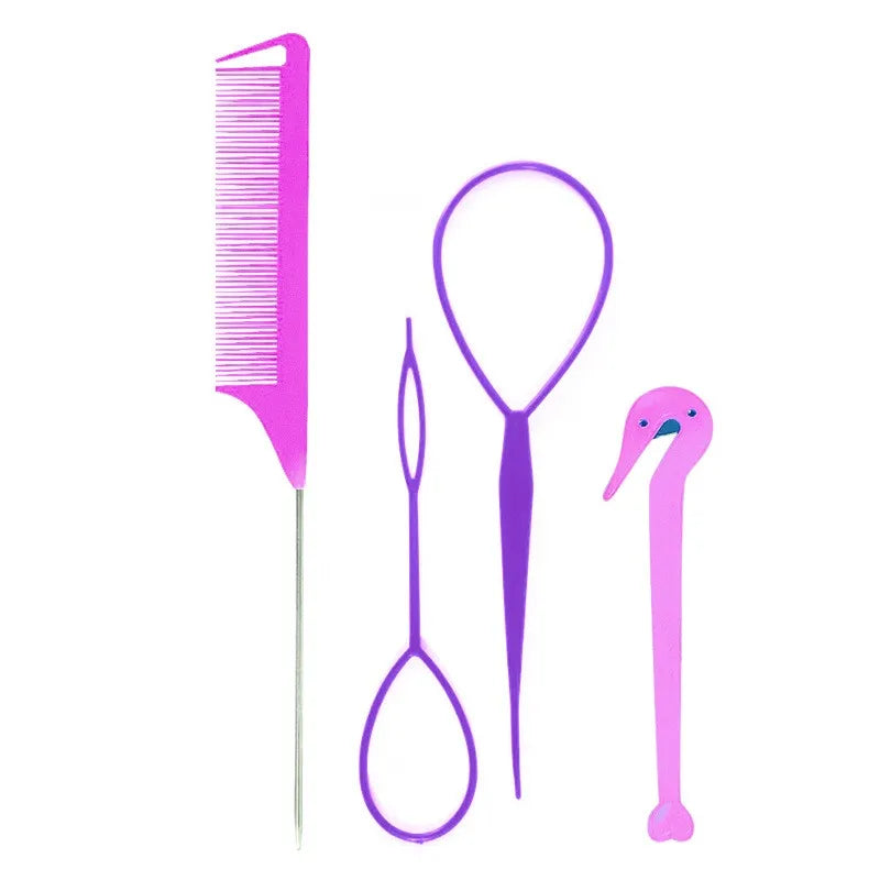 Juego de 4 piezas para peinar el cabello