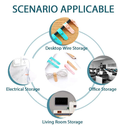 Silicone cable ties for cable management &amp; organization