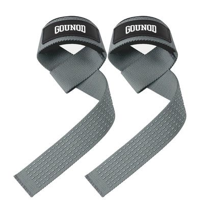 Weight lifting strap with anti-slip silicone for wrist support