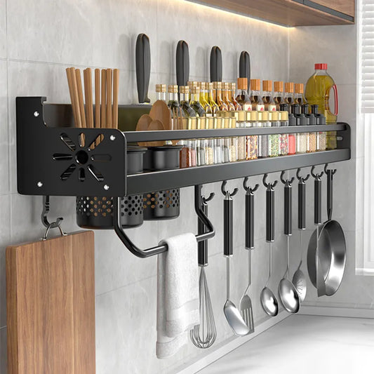 Wall-mounted kitchen shelf 