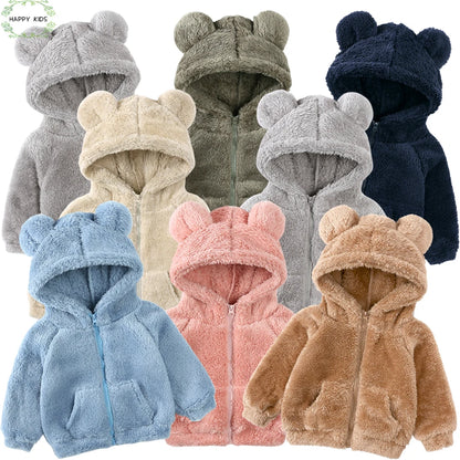 Children's jacket with bear ears