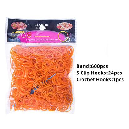 600x Colorful Loom Rubber Bands 